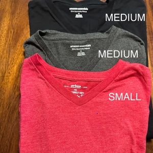 V Neck T Shirt Lot - Multiple Sizes